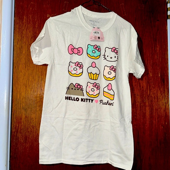 Pusheen X Hello Kitty Dessert T-Shirt - Picture 1 of 3